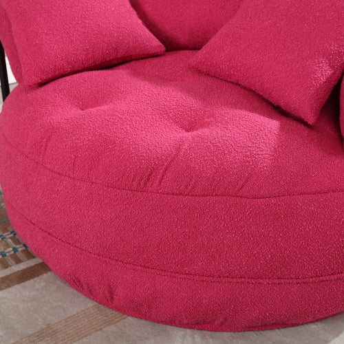 Chenille Sponge single sofa,No Assembly Required,Fluffy Modern Sleeper