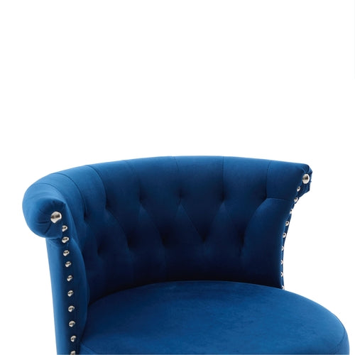 Velvet Bar Stool Set of 2, Adjustable Swivel Bar Stools with Silver