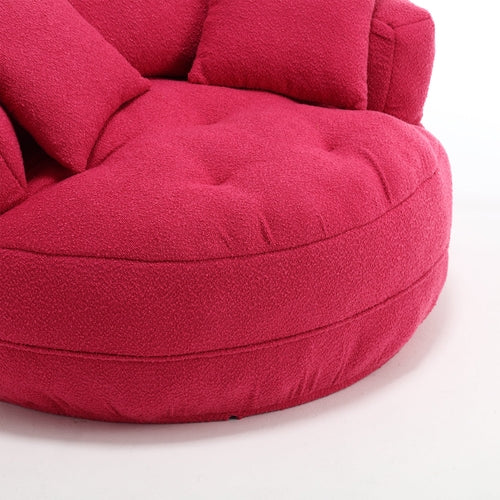 Chenille Sponge single sofa,No Assembly Required,Fluffy Modern Sleeper