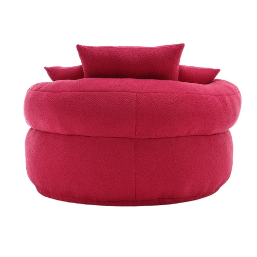Chenille Sponge single sofa,No Assembly Required,Fluffy Modern Sleeper