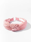 Pleated Twist Headband - Blush