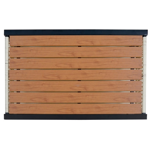 Multi-person Outdoor Iron Sofa Set with A table, Rattan Decoration,