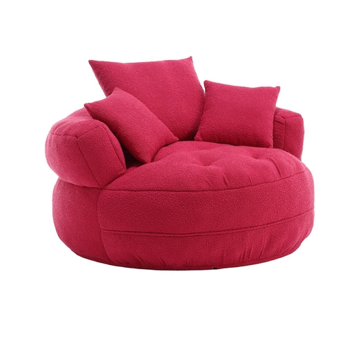 Chenille Sponge single sofa,No Assembly Required,Fluffy Modern Sleeper