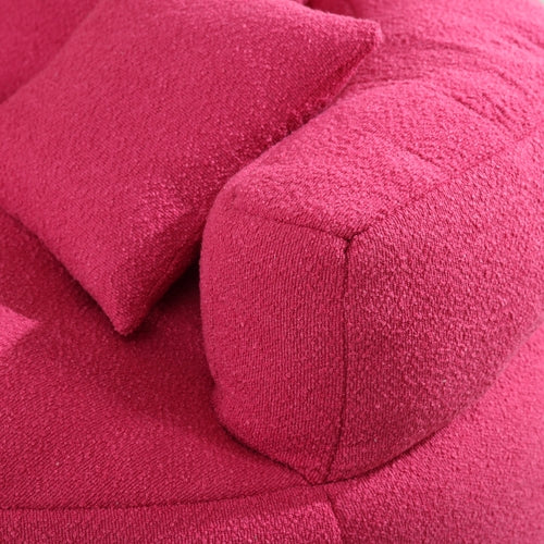 Chenille Sponge single sofa,No Assembly Required,Fluffy Modern Sleeper